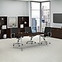 Bush Business Furniture 72"W x 36"D Boat Shaped Conference Table, Mocha Cherry/Silver (99TBM72MRSVK)~#|#~448708C8-4DAD-4D8F-BFAD4932217348B8_sc7