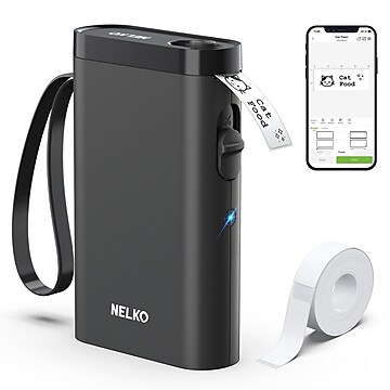 Nelko P21 Portable Bluetooth Thermal Label Printer, Purple (P21PL