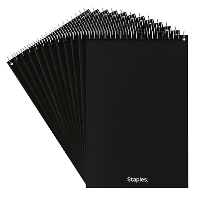 Staples Steno Pads, 6" x 9", Gregg Ruled, Green, 80 Sheets/Pad, Dozen Pads/Pack (ST57353)~#|#~448F09EC-CC24-4960-B5215F7CD849FA49_sc7