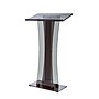AdirOffice 47" Speaker Podium Lectern, Transparent Black (661-02-BLK-PKG)~#|#~4491EF57-0431-41B7-9E79EADFE0B3BD50_sc7