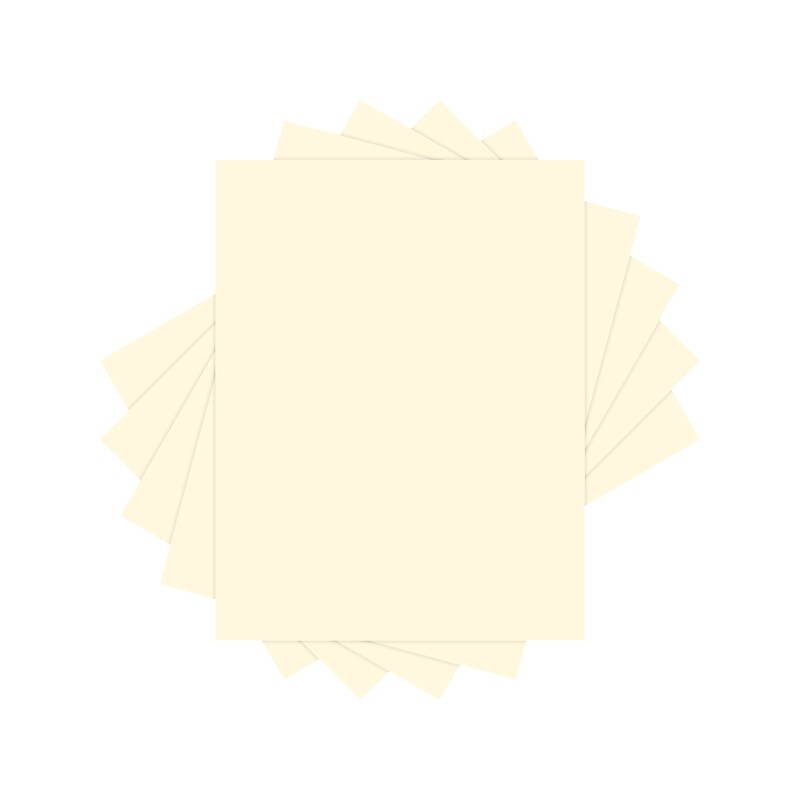 Lettermark Colors 30% Recycled Colored Paper, 20 lbs., 8.5" x 11", Ivory, 500 Sheets/Ream (94308) image 1
