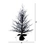 Nearly Natural 4' Pre-Lit Halloween Black Twig Artificial Fall Tree in Burlap Planter with 63 Warm White LED Lights (T4727)~#|#~44970FF2-8526-4440-8287BE762CB4CF07_sc7