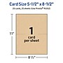 Avery Integrated Cards, 5.5" x 8.5", Matte Kraft Brown, 25/Pack (95352)~#|#~449AF220-59B2-4972-88152ED11771EE1E_sc7