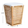 Household Essentials 1-Section Hamper with Lid, Bamboo, Natural (HE1173)~#|#~449B7D0E-56E3-4918-9336DD4CE4D219E3_sc7
