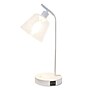 Simple Designs Sleek Essentials LED Desk Lamp, 15.75", with USB Ports, White (LD1074-WHT)~#|#~449C6EDA-A1CD-4917-B8A871E8F25726C4_sc7