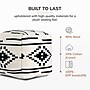 Anji Mountain Noir Noor Fabric Square Pouf Ottoman (AMBPF019-1818)~#|#~449DD768-AA20-4ED7-90FAC0440A74D491_sc7