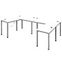 Boss Office Products Simple System 66"W L-Shaped Desk with Pedestal, White, 2/Set (SGSD008-202-WT)~#|#~449EA5DF-870E-45E5-BE83A8E32EE35DD1_sc7