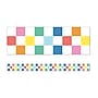 Carson Dellosa We Stick Together Straight Borders 3" x 3', Checkered Rainbow, 12/Pack (108521)~#|#~449FC385-73E7-45F4-8987BB3D8294D904_sc7