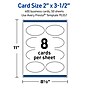 Avery Oval Business Cards, Matte White, 400/Pack (19479398866)~#|#~44A1834D-3077-4EC6-A0634CFF6CAC9F99_sc7