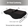 Mind Reader Memory Foam Heated Air-Cloud Lumbar Cushion Back Support Pillow, Black (HEABACK-BLK)~#|#~44A3F30F-03A6-4519-A4F45260878825A5_sc7
