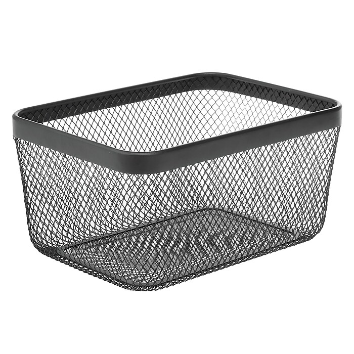 mDesign Steel Organizer, Matte Black (25957)