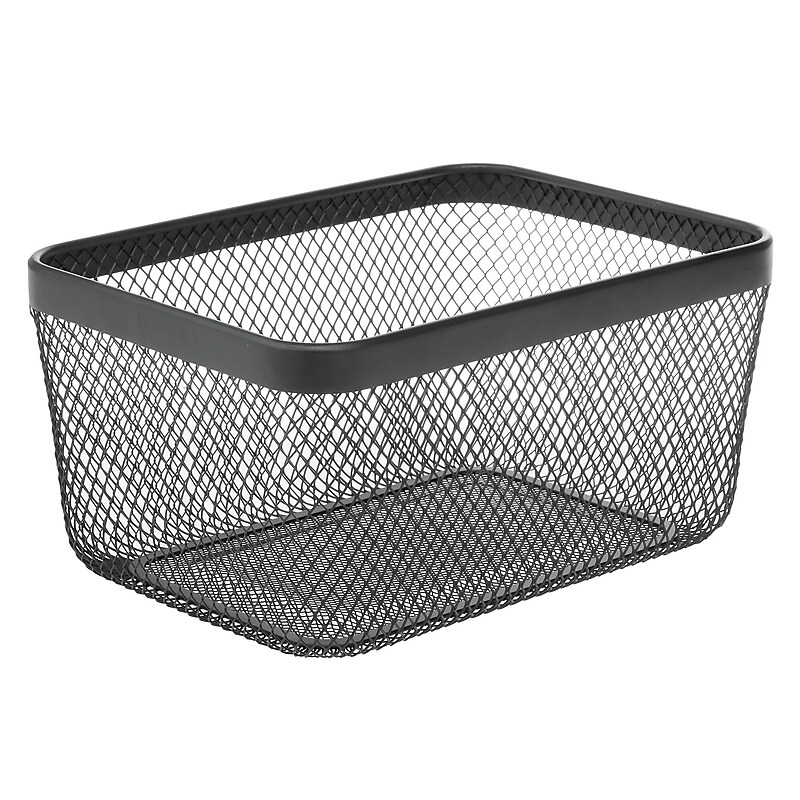mDesign Steel Organizer, Matte Black (25957) image 1