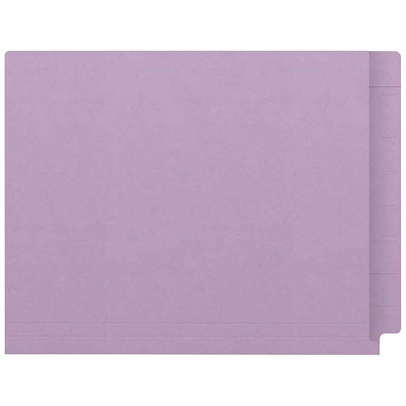 Medical Arts Press Kardex Match Reinforced End Tab File Folder, Straight Cut, Letter Size, Purple, 100/Box (S-09482-PRP) image 1