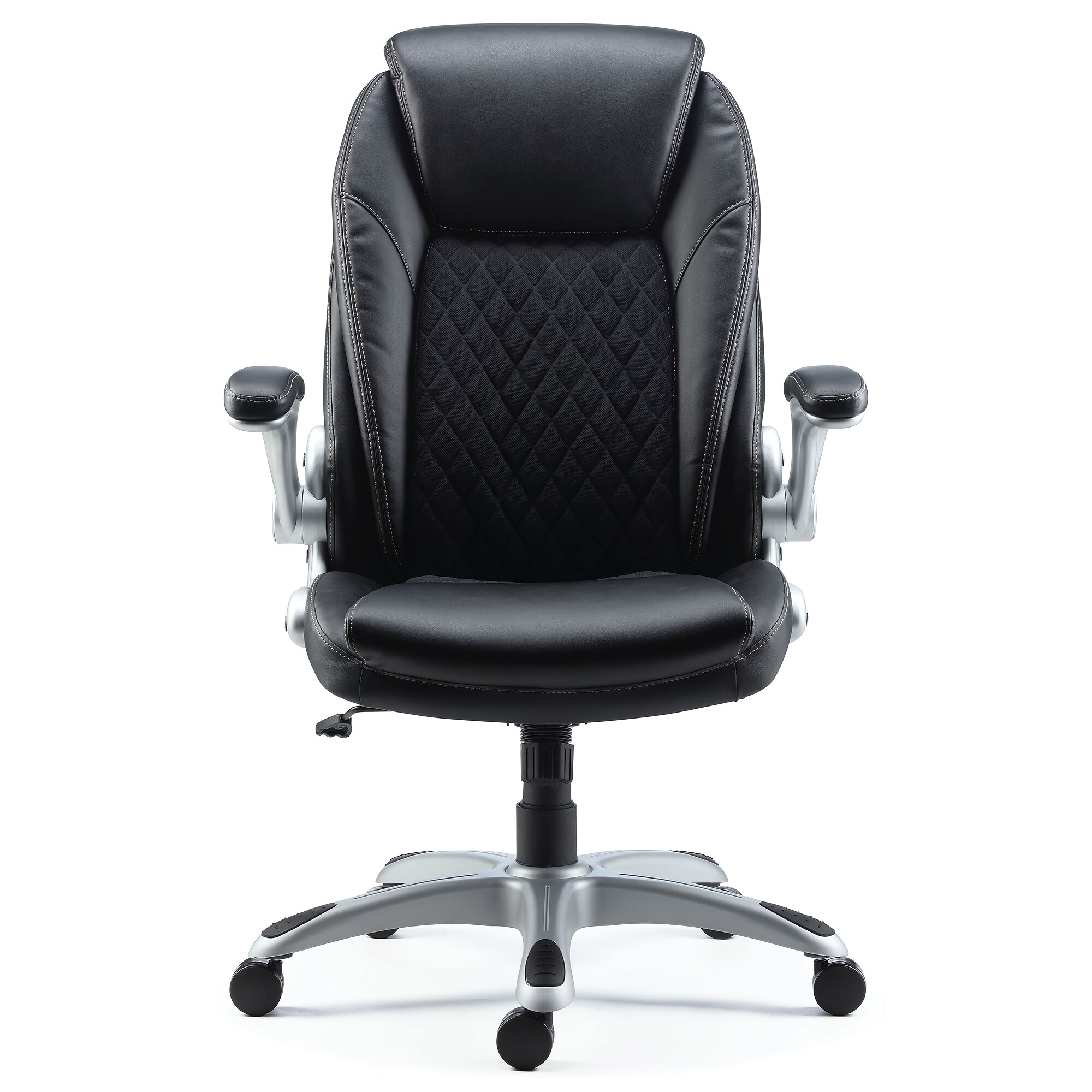 Staples Sorina Ergonomic Bonded Leather Swivel Executive Chair, Black (58262) Sansujyuku sansujyuku.com