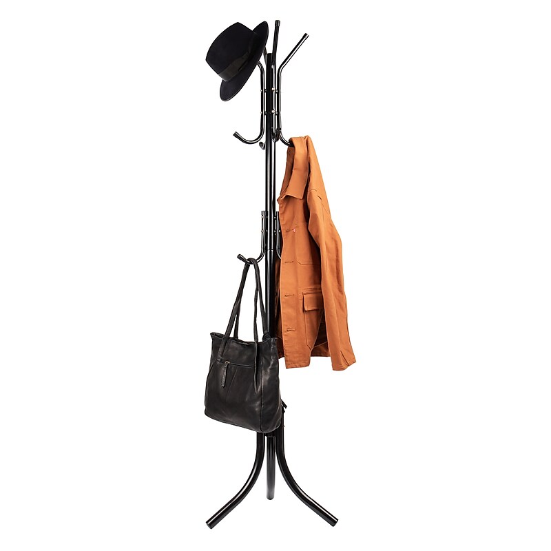 Mind Reader Coat Tree, Black, Metal (COATRACK11-BLK) image 1
