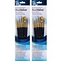 Princeton RealValue Short Handle Mixed Media Synthetic Taklon Variety Brush Set, 6/Set, 2 Sets/Bundle (PBXPR9132-2)~#|#~44ABB13B-FAF2-46C2-B6CD3B73A88BFC63_sc7