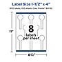 Avery Laser/Inkjet Multipurpose Labels, 4" x ", Glossy White, 800/Box (94116)~#|#~44AD48BA-4001-4820-BD7D522DE3004EE5_sc7