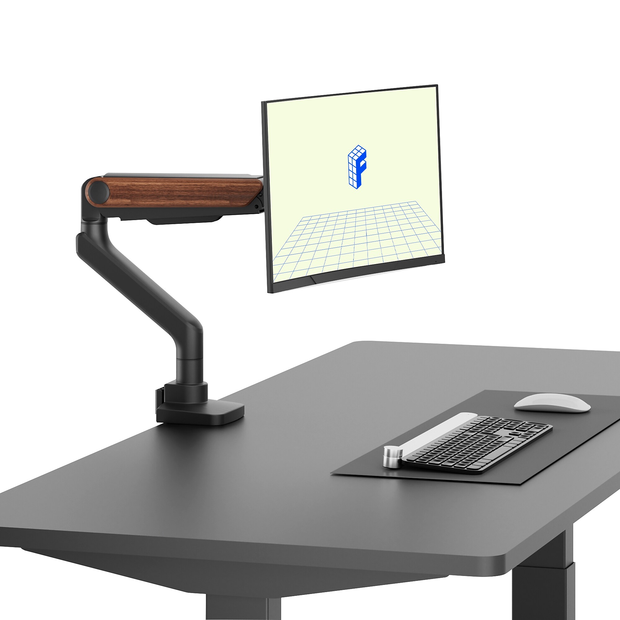 FlexiSpot MA9 Premium Single Monitor Mount, Up to 49″ Monitor, Black (MA9-S-DP-US) Sansujyuku sansujyuku.com