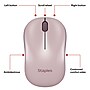 Staples TECH Wireless Ambidextrous Optical USB Mouse, Pink (ST63065)~#|#~44AE5133-6C5F-490F-8D05D7A6E6E56B78_sc7