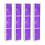 AdirOffice 72" 3-Tier Purple Storage Locker, 4/Pack (629-203-PUR-4PK)~#|#~44B04CFB-3D2E-4550-961049B3533FC9FB_sc7