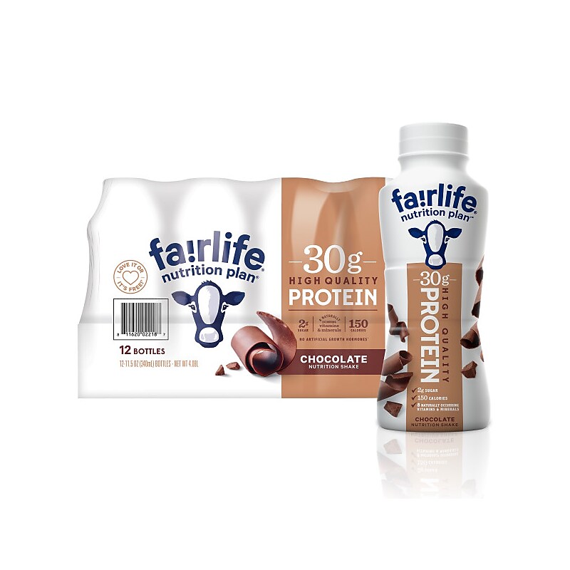Fairlife High Protein Chocolate Nutrition Shake, 11.5 oz., 12/Box (220-01002) image 1