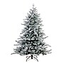 Nearly Natural 6-ft Pre-Lit Artificial Fraser Fir Flocked Christmas Tree with Instant Connect Technology (T4789)~#|#~44B5252D-7747-42AC-A6319BDD9CA97D48_sc7