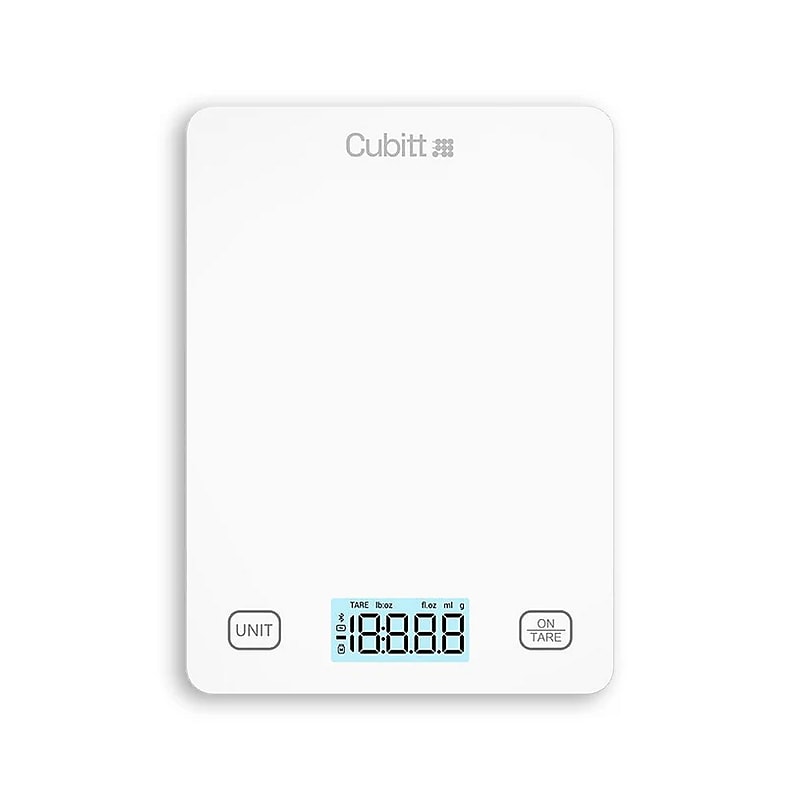 Cubitt Stainless Steel Smart Kitchen Scale, Snow White (CTK-7) image 1