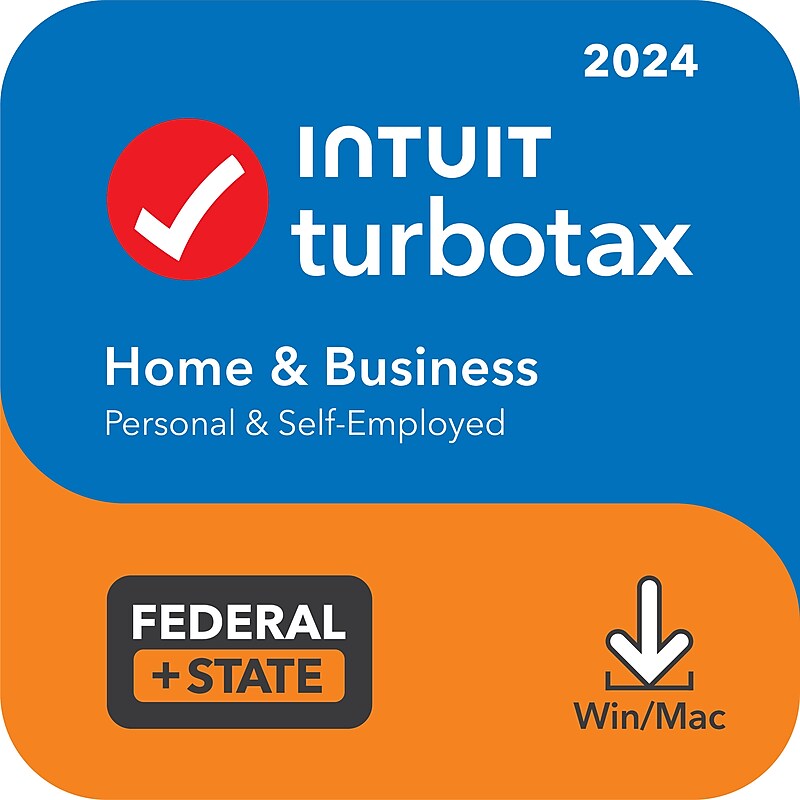 TurboTax Home & Business 2024 for 1 User, Windows/Mac, Download (5109037) image 1