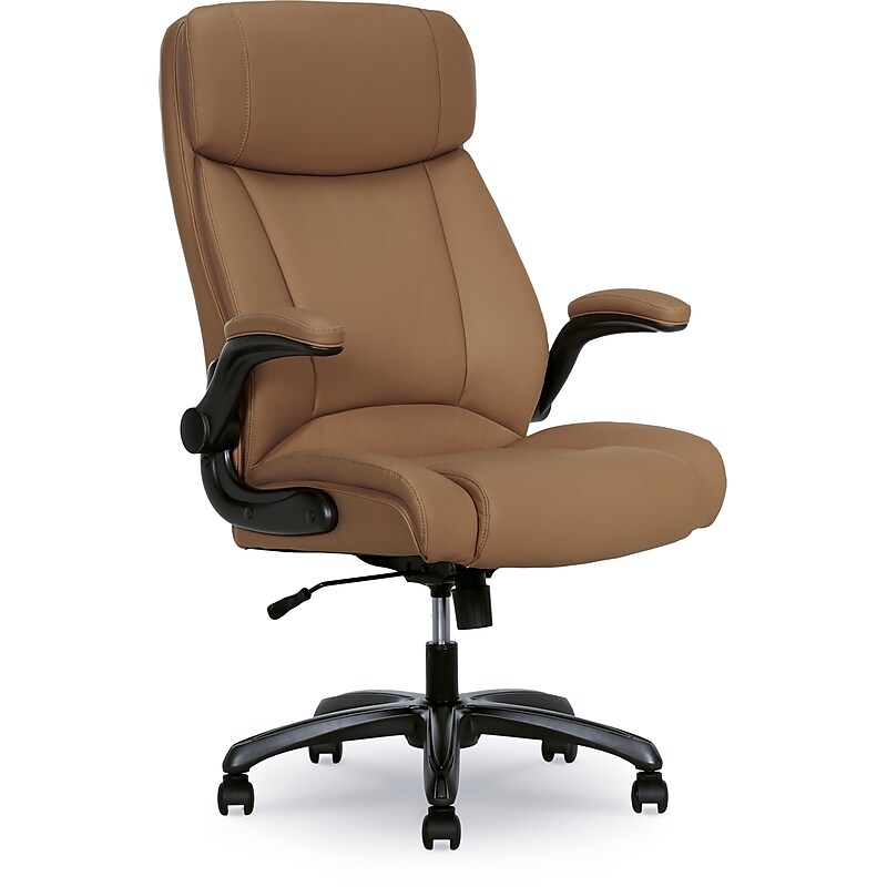 Serta Torrington Ergonomic Polyurethane Big & Tall Chair, 400 lb. Capacity, Light Tan (52399-TAN) image 1