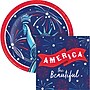 Say Hooray! Lady Liberty Fourth of July Disposable Paper Plates and Napkins Set, 48/Pack (DTC9636E2G)~#|#~44C38193-DA27-404A-9D0F0FC24713ADAC_sc7