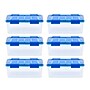 Iris 16 Quart Element Resistant Ultimate Clear Plastic Locking Storage Bin, Clear, 6/Pack (500134)~#|#~44C3C4F7-B34D-434B-B7381C8764AECDAD_sc7