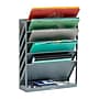 Mind Reader 5-Compartment Mountable Plastic Vertical File Storage, Gray  (WALLANCH-GRY)~#|#~44C508F0-C730-4068-8A624F67F1FF8762_sc7