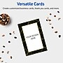 Avery Black with Gold Pattern Matte Blank Card, White, 20/Pack (S00-ETV)~#|#~44C7F449-8167-4FE4-94DA712A7C15B4A4_sc7