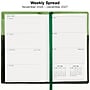 2027 Excello Brands 3.5" x 6" Weekly & Monthly Standard Planner, Paperboard Cover, Green/Black (PKT-CY27-GN-PEN)~#|#~44CE1196-3365-4DE2-B616441BE35D7D0D_sc7