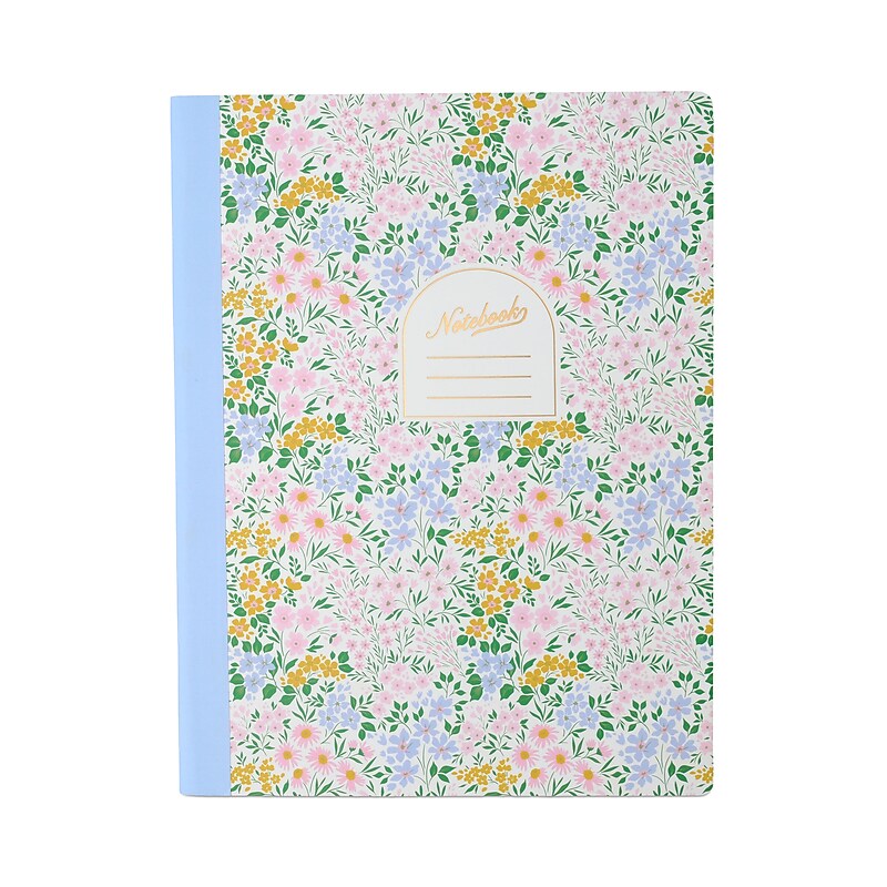 DesignWorks Ink Floral Meadow 1-Subject Composition Notebook, College Ruled, Assorted Colors (TCOMPA-118ST) image 1