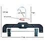 Nahanco 9" Plastic Super Heavy Weight Infant Pant Hanger, Black, 100/Carton (2610RCLH)~#|#~44CFB528-BCD6-4250-B0301A2DB96348D5_sc7