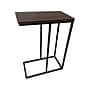 Household Essentials Jamestown 10.25"W x 17.75"D Laminate End Table, Mid-Century Walnut/Black (8124-1)~#|#~44D5435E-0883-4BAC-AF0558C6CA2A0013_sc7