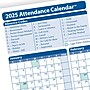 ComplyRight 2025 Attendance Calendar Card, 50 Forms/Pack (A4000W50)~#|#~44E82A63-A2A5-4733-9F8037B243B7F74B_sc7