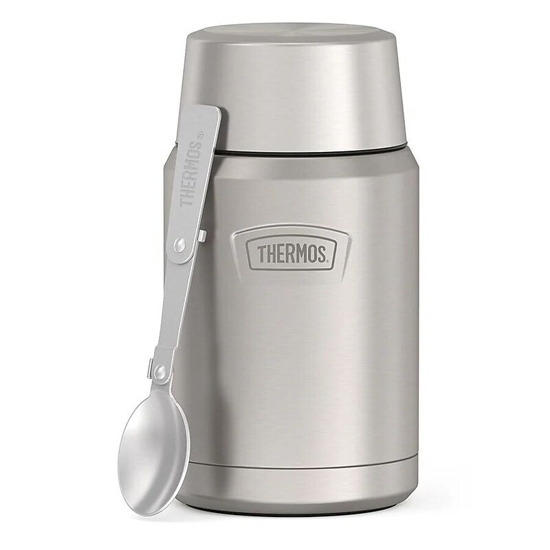 Thermos Icon Series Stainless Steel Insulated Food Jar, Matte Stainless, 24 oz. (EAIS3012MS4) image 1