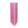 Azar Displays 16" x 60" Pegboard Tower Floor Display on Revolving Base, Pink (700450-PNK)~#|#~44EA6E1F-69AC-484A-BFA19EE5BF6F8C35_sc7