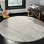 Safavieh Adirondack Collection 4' Round Area Rug, Machine Made, Light Grey/Grey (ADR113C-4R)~#|#~44F5D2D1-4B53-4591-ABA8F0DE0C486641_sc7