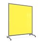 Ghent EZ Glass Mobile Dry-Erase Whiteboard, Aluminum Frame, 75"H x 62"W, Yellow (EZ1NA7562YW)~#|#~44F8DDC2-A566-4402-A08D18B42902B694_sc7