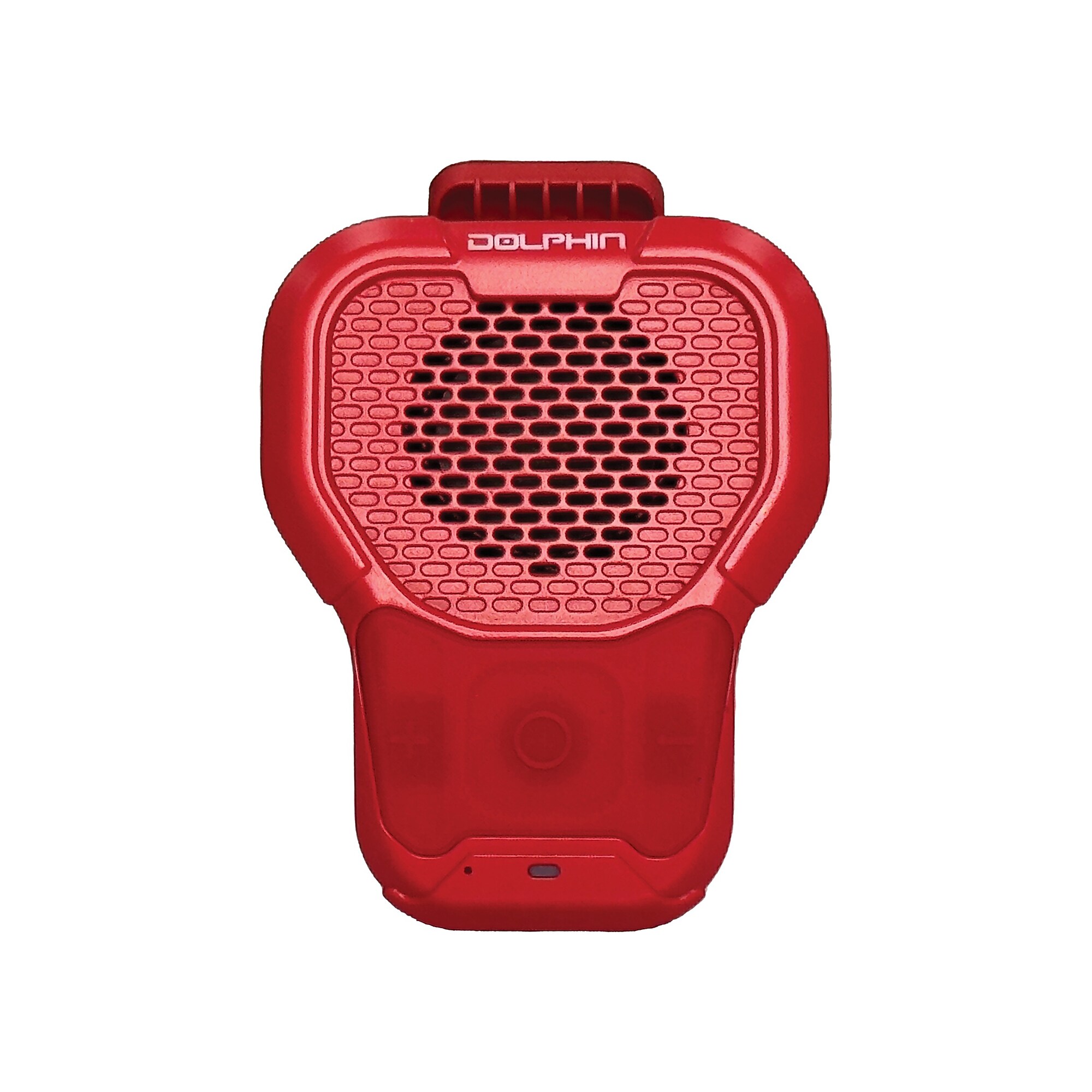 Dolphin Audio Wireless Bluetooth Portable Wearable Speaker with Magnetic Clip, Waterproof, Red (CLP-10) Simolary simolary.com