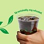Perk™ Eco Compostable Plastic Cold Cup, 12 Oz., Clear/Green, 300/Carton (PK56195)~#|#~4501050E-79A0-4616-B866528AF26A08E2_sc7
