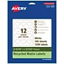Avery EcoFriendly Heart Shaped Laser/Inkjet Multipurpose Labels, 2-9/32" x 1-27/32", White, 1200/Box (94603)~#|#~4501D73B-F788-482A-AE594F9A9437312C_sc7