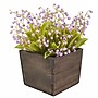 National Tree Company 10" Mauve Lily-of-the-Valley Flowers in Wood Box (MT81-00326GMV-1)~#|#~450231AF-2C0F-40EF-A995F212E951E295_sc7