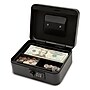 Excello Brands Steel Cash Box with Combination Lock, 4 Compartments, Black (CHBX-6202-CB)~#|#~4503B286-6E24-4544-8EE5284768ECCAB7_sc7
