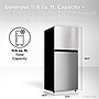 TCL Adjustable Shelves Refrigerator with Freezer, 11.6 Cu. Ft., Silver (TRT12T4AL)~#|#~4505257D-BA08-47F2-BFD6AEE6B06995D9_sc7