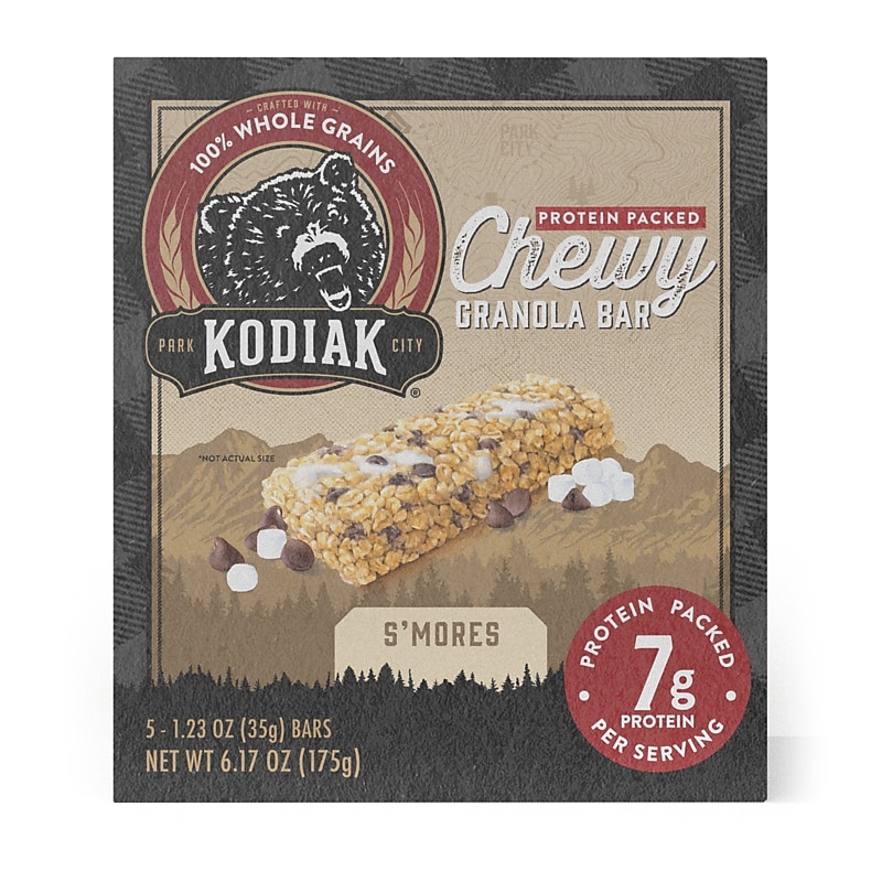 Kodiak Chewy S'Mores Granola Bar, 6.17 oz., 5/Box (1642) image 1