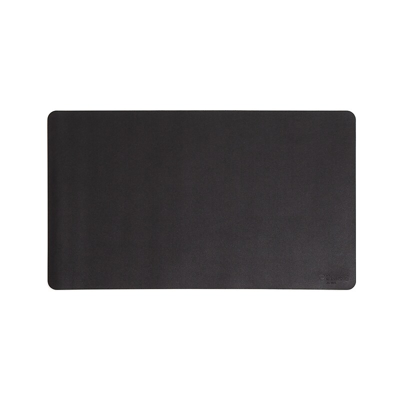 Smead Large Vegan Leather Anti-Slip Desk Pad, 36" x 17", Charcoal (64828) image 1